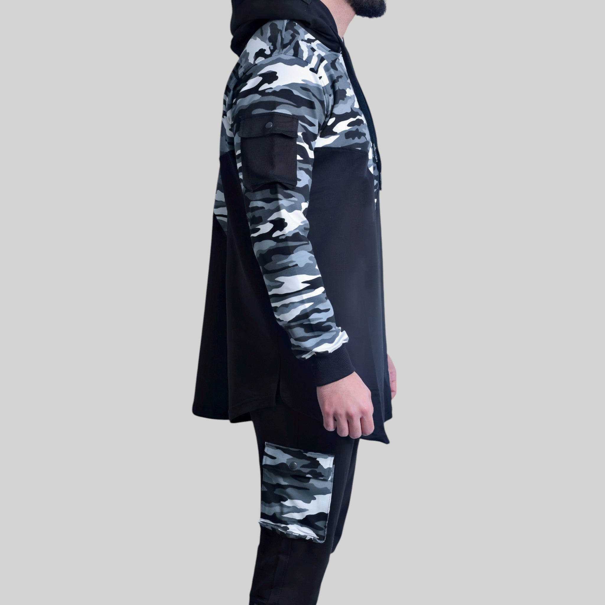 Army Track Suit – Hoodie & Pants Co-ords (Black)