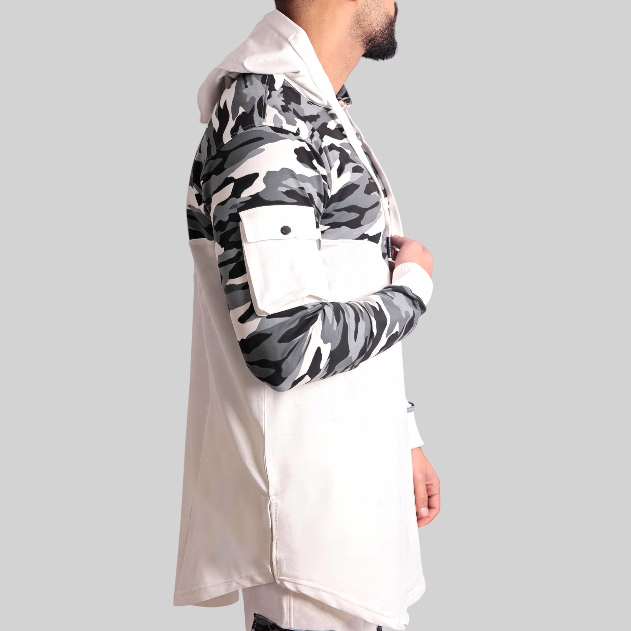 Army Track Suit – Hoodie & Pants Co-ords (White)
