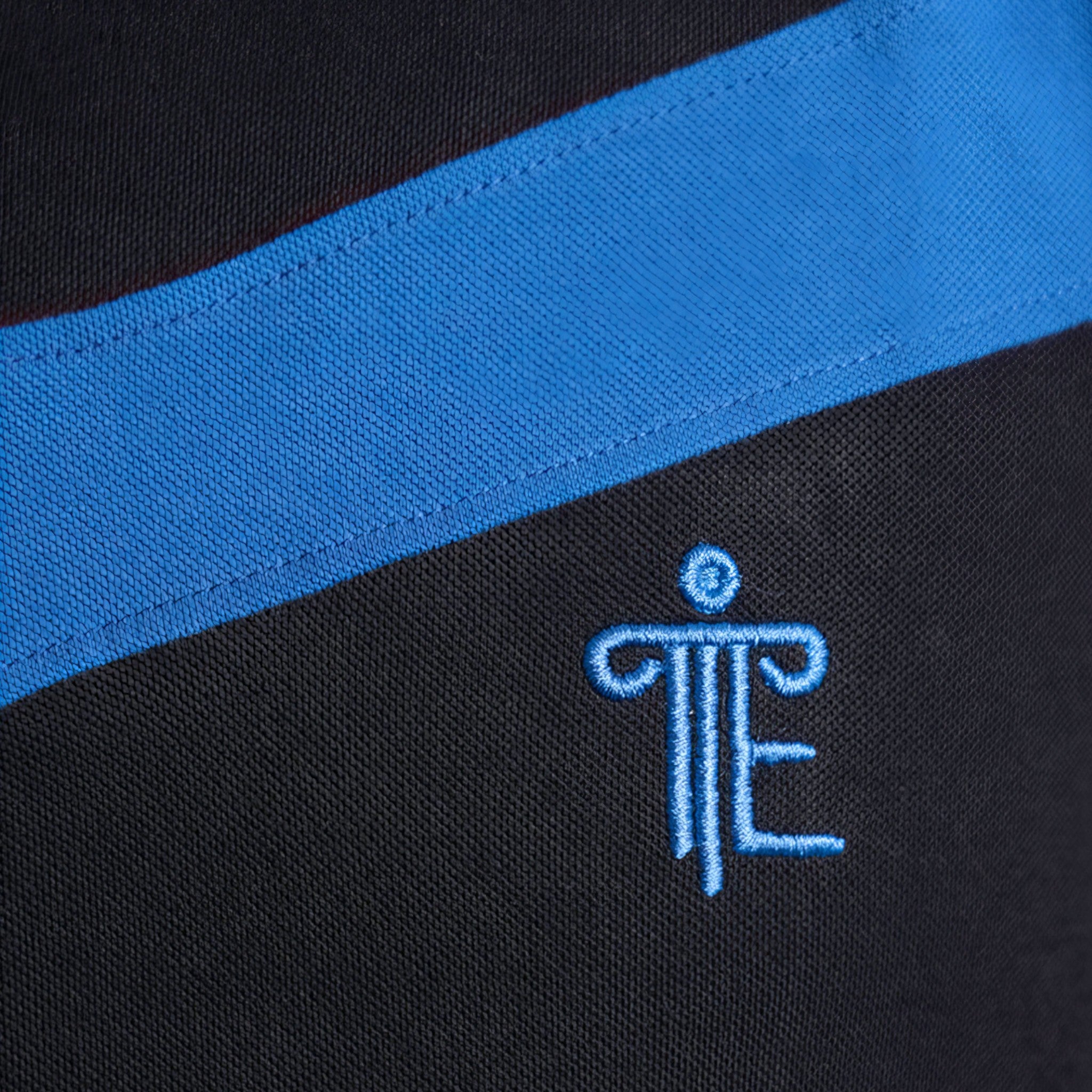 Polo Abaya Set – Casual Co-ords (Black & Blue)